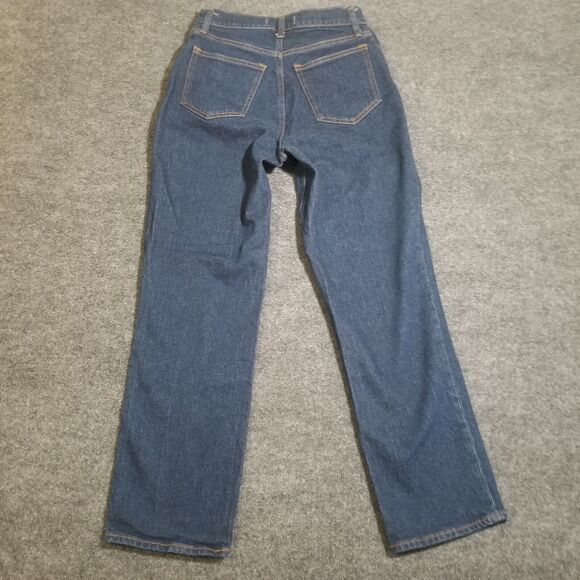 ABERCROMBIE FITCH jeans curve love 90s straight ultra high rise dark wash 29 8R - Picture 8 of 10